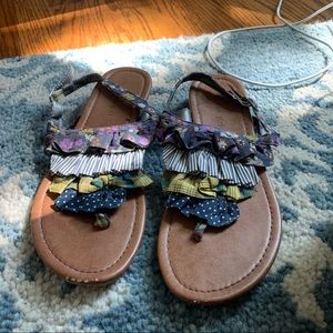 fun colorful sandals